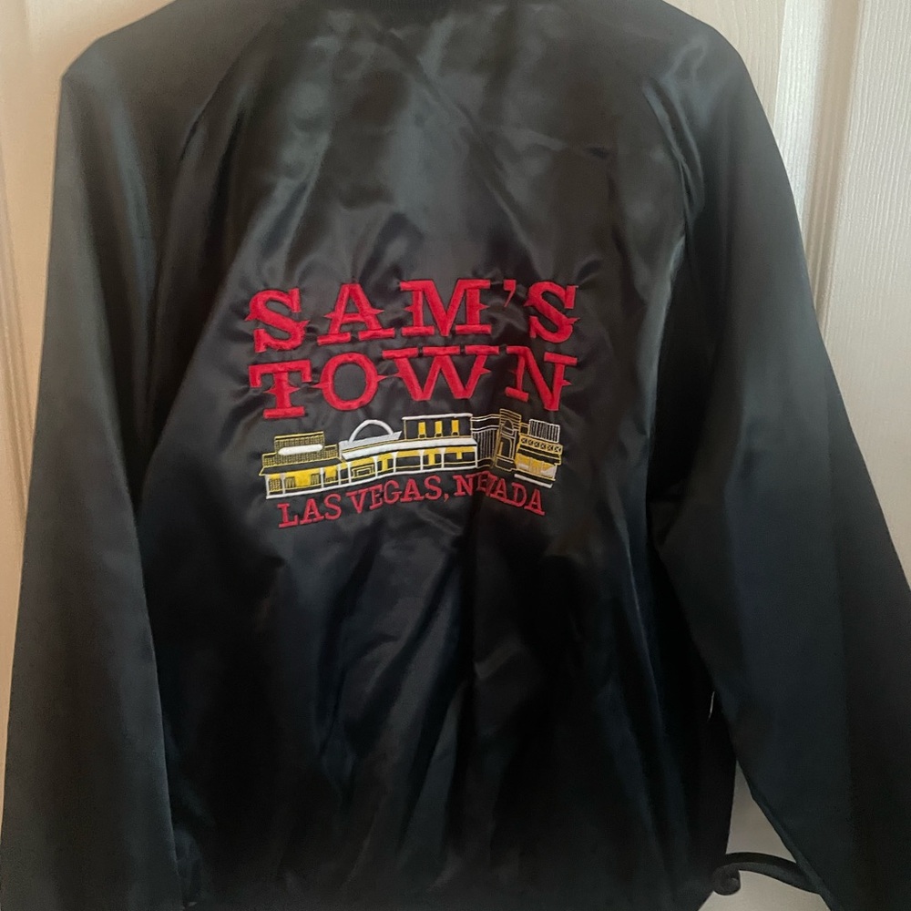 Satin jacket, Samstown, Nevada Las Vegas vintage